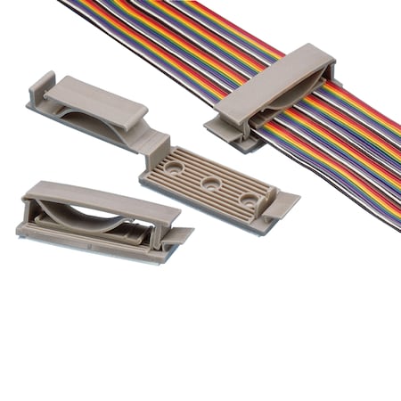 PANDUIT Flat Cable Holder, Screw applied, 2" (50 FCH2-S6-C14